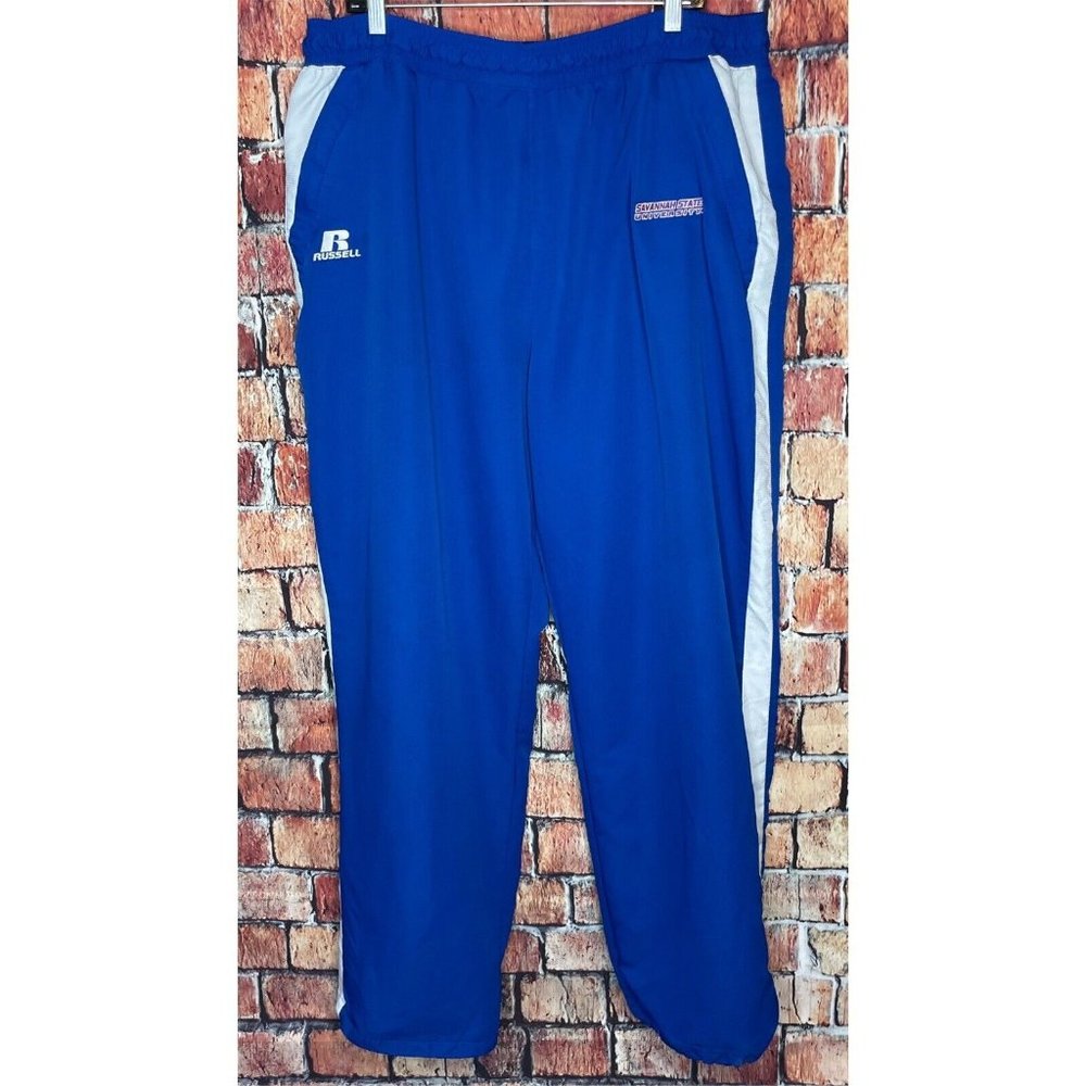 Savannah State University Tigers SSU Men’s Blue XXL Lined Track Wind Pants HBCU